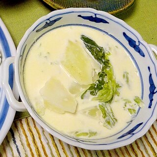 ■１０分で..白菜のシンプルクリームスープ